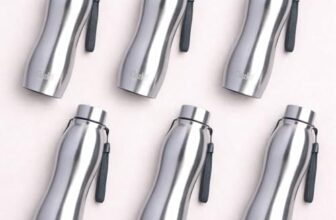 Clazkit Platina Pro Classic Stainless Steel Water Bottle 1000ml – Set of 6 |ISI Certified|Leakproof, Rust-Free, BPA-Free, Durable for College, Fridge, Sports, Gym, Yoga & Office