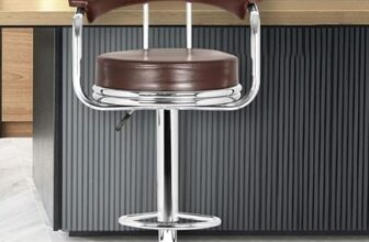 Da URBAN® Classic Height Adjustable and Revolving Bar Stool/Kitchen Chair (Brown)