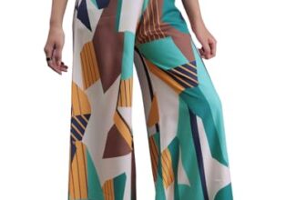 EYEBOGLER Women Graphic Printed Pure Cotton Flared Palazzo