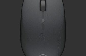 DELL WM126 Ambidextrous Optical Mouse 1000 DPI, Plug and Play(2.4GHz Wireless, Black)