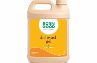 Born Good Plant Based Dishwash Gel 3Ltr, Spanish Citrus Fragrance, Eco-Friendly, Non-Toxic, Biodegradable