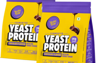 Yogabar Fermented Yeast Protein Powder|26g Protein|Complete Protein Supplement|PDCASS 1 Yeast Protein(1000 g, Chocolate)