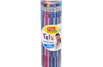 Flair Creative Trix Wooden Pencil Pack of 30 – Premium HB Graphite Pencils for Smooth Writing, Drawing & Sketching | Durable, Eco-Friendly, Break-Resistant School & Office Pencils
