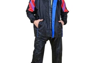 Rupa Rainwear for Men, Waterproof Nylon Blended Rain Jacket with Pants and Carry Bag, Pack of 1
