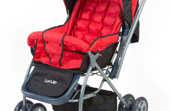 LuvLap Starshine Stroller/Pram, Easy Fold for Newborn Baby/Kids, 0-3 Years, Stroller(3, Red)