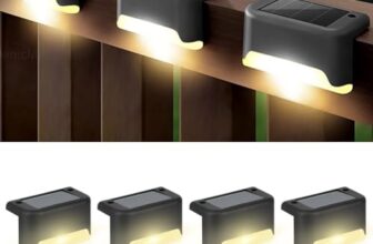 EMBOX Solar Light Outdoor Home Garden Waterproof Stair Deck Pool Patio Fence Gate Yard Floor Step Railing Window Balcony Sunlight Pathway