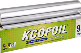Kcofoil 9 Mtr Food Grade Aluminium Foil ISI Certified food wrapping Packing|Pack of 1 Aluminium Foil(9 m)