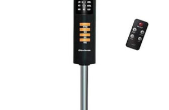 V-Guard Remote with Timer and | Remote Control | Operation with 2 Year Warranty Remote Controlled 400 mm Pedestal Fan(5 Star | Orange, Black | Pack of 1)