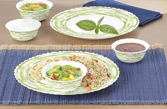 Larah by Borosil Aura Silk Series Opalware Dinner Set | 6 Pieces for Family of 2 | Microwave & Dishwasher Safe | Bone-Ash Free | Crockery Set for Dining & Gifting | Plates & Bowls | White