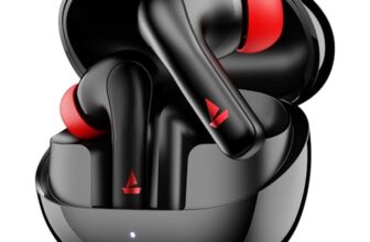 Boat Airdopes 131 Pro Buds, 40H Battery, in-Ear Detection, 4 Mics with ENx, Signature Sound, Beast Mode, ASAP Charge, Bluetooth Earbuds, TWS Ear Buds Wireless Earphones with mic (Active Black)