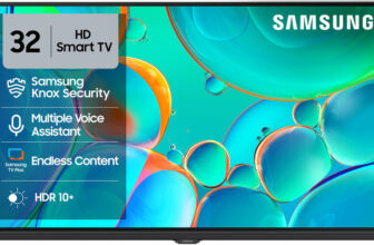 Samsung 80 cm (32 inch) HD Ready LED Smart Tizen TV with Voice Assistance Remote Control | 100+ Free Channels | HDR 10+ Support | PurColor | Samsung Knox Security | Digital Tuner | Object Tracking Sound Lite | Adaptive Sound | Q-Symphony(UA32H4500FUXXL)