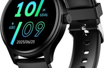 boAt Lunar Discovery Neo 1.39″ HD Display, Metallic Finish, BT Calling, Smart Watch Smartwatch(Active Black Strap, Free Size)