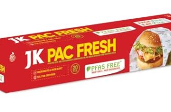 JK Pac Fresh 20M Food Wrapping Paper Roll | Pack of 4 | BPA-Free, Non-Stick, Eco-Friendly & Heat-Resistant | Ideal for Baking, Food Storage, Packaging & Oil Absorption