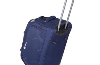 Verage – Star Cabin Size 64 cms Navy-Blue Colour Wheel Duffel Bag for Travel with Telescopic Trolley | Luggage Bag | Travel Bag (VRSTAR-24-NB)