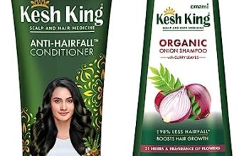 Kesh King Ayurvedic Onion Shampoo with 21 Herbs, Reduces Hairfall & Boost Hair Growth, 300ml & Kesh King Scalp and Hair Medicine Anti-Hairfall Conditioner, 200 ml
