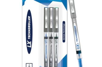 Luxor Schneider LX 814 Technoroller|Roller Ball Pen|Pack of 3-(Blue+Black+Green)|Cone Tip|0.5mm|100% German Technology|Consistent Ink Flow|Smooth Writing Experience| Ideal for Students & Professionals