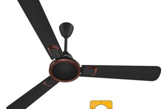 atomberg Erica Signature 1230mm BLDC Ceiling Fan | Newly Launched | Regulator Operated | Advance air+ technology | BEE rated 5 star | Low noise operation | 3 Years Warranty (Midnight Black)