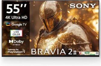 Sony 139 cm (55 inches) BRAVIA 2M2 Series 4K Ultra HD Smart LED Google TV K-55S25BM2