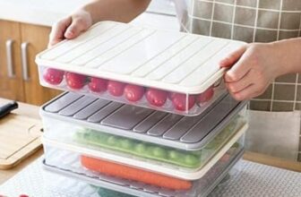 SR Modular Plastic Storage Containers with Lid, Fridge Storage Boxes Keeps Dry Fruits, Vegetables, Meat, Fish Fresh Longer Fridge Organizer, Set of 3 (1 pcs 2500 ML, 2 pcs 1200 ML)