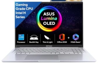 ASUS Vivobook 16,Smartchoice, 13th Gen, Intel Core i5-13420H,16GB RAM,512GB SSD,FHD, OLED,Win 11,M365 Basic (1Y),Backlit Keyboard,Office 2024,Silver,1.88 kg,X1605VA-SH1952WS, Thin & Light Laptop