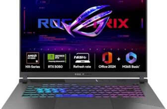 ASUS ROG Strix G16 (2025), AMD Ryzen 9 8940HX, RTX 5050-8GB, 16GB RAM, 1TB SSD, FHD+, 16″, 40 cm, Windows 11 Home, M365 Basic(1yr)* Office24, Eclipse Gray, 2.5 Kg, G614PH-RV073WS, Gaming Laptop