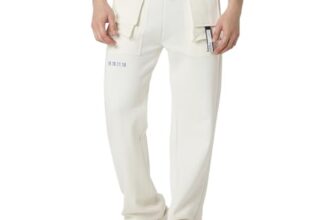 Spykar Men Straight Fit High Rise Off White Casual Track Pant (Size:)-MKTP2BD018
