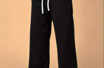 WEVOK WEAR Relaxed Men Black Trousers