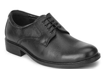Red Chief Genuine Leather Formal Derby Shoes for Men | Elegant & Comfortable Office Wear | Black | RC3501