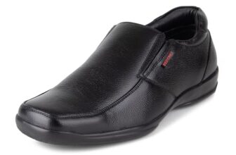 Red Chief Genuine Leather Formal Slip-On Shoes for Men | Elegant & Comfortable Office Wear | Black | RC3500