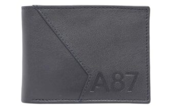 Aeropostale Men’s Global Coin Wallet PORUS – Navy | Durable Leather | Compact Design & Coin Pocket | Ideal for Gifting