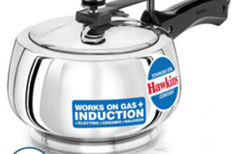 Hawkins Contura (SSC15) 1.5 L Inner Lid Induction Bottom Pressure Cooker(Stainless Steel)
