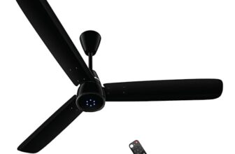 atomberg Renesa Epoque 1200mm BLDC Ceiling Fan with Remote | Advance Air+ Technology | BEE 5 star Rated | Low Noise | Sleek Design | 2 Year Warranty | Gloss Black