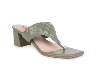 Bata Womens Lever Thong Fashion Sandal Heels, (7717573), 3 UK, Green