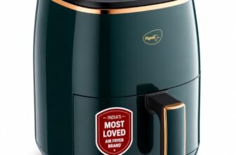 Pigeon Healthifry Digital Air Fryer, 360° High Speed Air Circulation Technology 1200 W with Non-Stick 4.2 L Basket