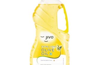 Jivo Extra Light Olive Oil 2 Litre | Imported from Spain | Everyday Cooking, Dressings, Salads, Soups, Dips & Marinades | Low in Saturated Fat | Olive Oil in Convenient Pet Bottle for Easy Pouring