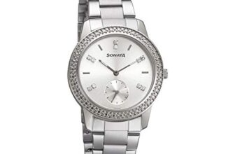 Sonata Multifunctions Silver Dial Women Watch With Metal Strap-8165SM02