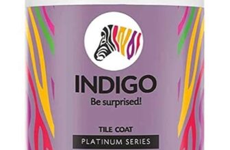 Indigo Tile Coat Platinum Series – Premium Roof Tile Coating | Vibrant Non-Fading Colours | Rich Sheen Finish | Anti-Fungal & Water-Resistant | Exterior Use | 4 L Spl Fire Red