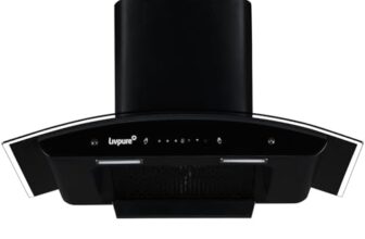 Livpure Avian Neo 60 cm | Curved Glass | 1500 m³/hr Suction | Filterless | Touch & Gesture Control | Low Noise | 10 Years Motor + 2 Years Comprehensive Warranty | Black