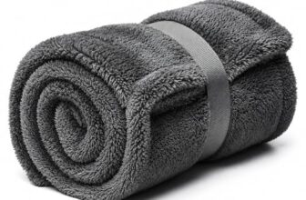AM Safe-X Premium Microfiber Cleaning Cloth 1200 GSM 40x60cm Grey | Ultra Thick Dual-Sided Car Drying Towel | Super Absorbent, Lint-Free & Scratch-Free | Multipurpose Microfiber Cloth