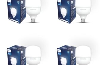 Philips AceBright 65W LED Bulb | 5200 Lumens High Brightness | B22 Base | Energy Efficient Lighting for Home & Commercial Use | Cool DayLight, Pack of 4