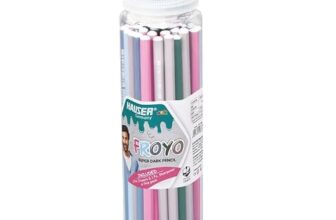 HAUSER ARTZ FROYO WOODEN PENCIL Set – 50 Pcs Multicolor Pencils | Extra Dark Lead for Smooth Writing | Ideal for Kids School Use & Drawing