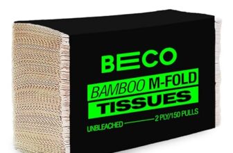 Beco Bamboo Multi-Fold Tissue Papers, 150 Pulls, 42 GSM, 100% Natural, Unbleached and Eco Friendly