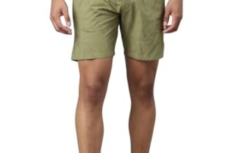 Levi’s Men Cotton Boxer Shorts (Style#023_Concentrics, Olive, Large