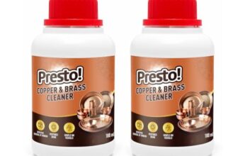 Amazon Brand – Presto! Copper & Brass Cleaner Spray | 100 Ml x Pack of 2 | For Fixtures, Utensils, Artifacts & Jewellery