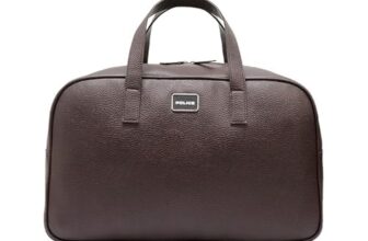 Alfred Classic Premium Duffle Bag, Featuring a Clean Pocket-Free Silhouette Brown