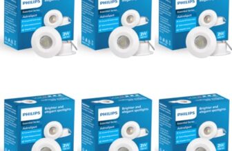 PHILIPS Astra Spot 2-Watt LED COB Lights (Warm White, Pack of 6, Plastic)