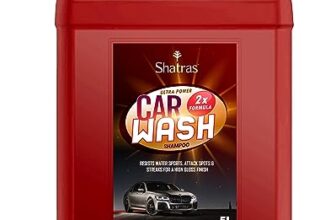 Shatras 5 Ltr foam Car Wash Shampoo Concentrate – pH Neutral, Thick Suds With Shine Enhancing Formula – Bubblewash Snow Car Foam Shampoo That Works With Both Bucket Wash And Foam Cannon