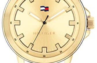 Tommy Hilfiger Nelson Quartz Basic Light Gold Dial Gold Stainless Steel Strap Analog Watch for Men