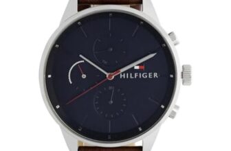 Tommy Hilfiger Chase with Multidial Blue Dial Brown Strap Watch for Men – NTTH1791487W