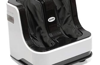 AGARO Relaxing Foot & Calf Massager Machine with Rolling & Kneading Functions for Muscle Relaxation & Improving Blood Circulation, Suitable Home Usage (White).